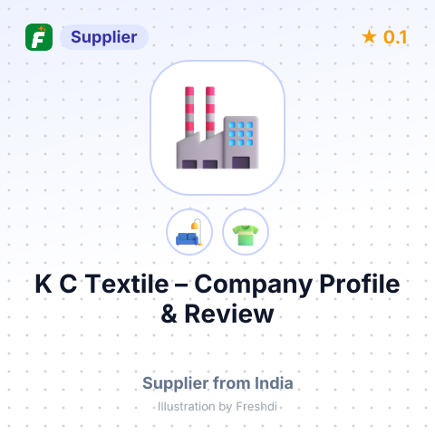 K C Textile – summary card, no photo uploaded yet