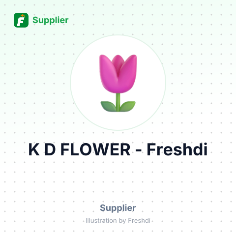 K D FLOWER – summary card, no photo uploaded yet