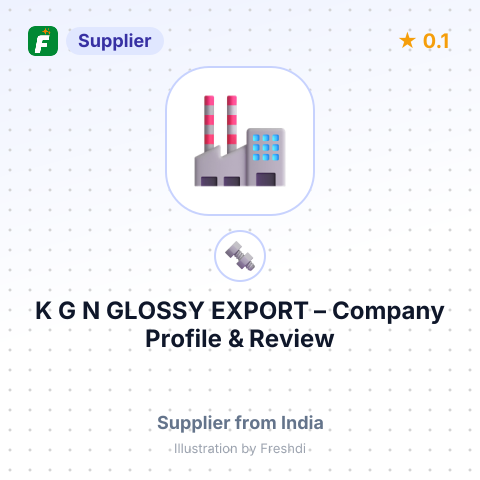 K G N GLOSSY EXPORT – summary card, no photo uploaded yet