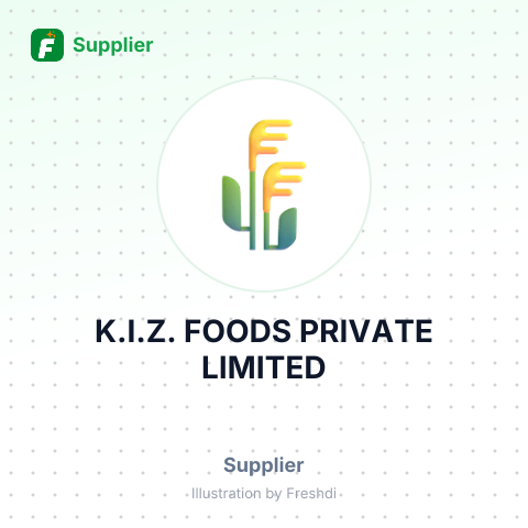 K.I.Z. FOODS PRIVATE LIMITED – summary card, no photo uploaded yet