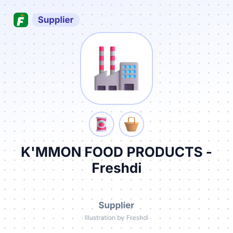 K'MMON FOOD PRODUCTS – summary card, no photo uploaded yet