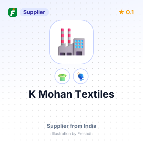 K Mohan Textiles – summary card, no photo uploaded yet