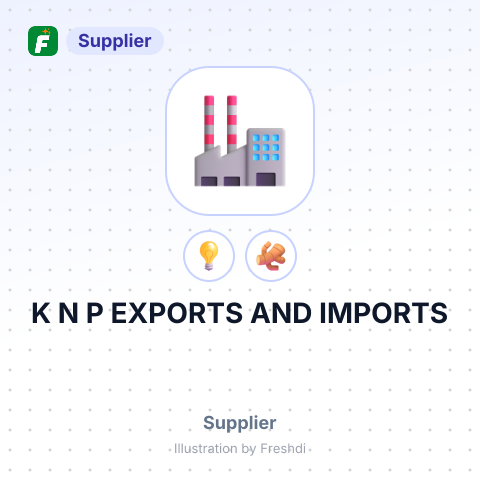 K N P EXPORTS AND IMPORTS – summary card, no photo uploaded yet