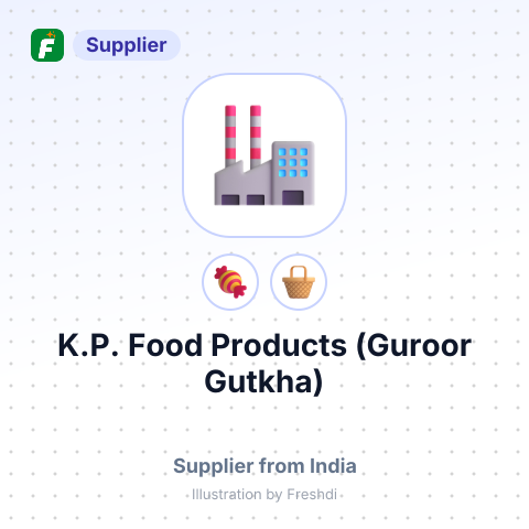 K.P. Food Products (Guroor Gutkha) – summary card, no photo uploaded yet