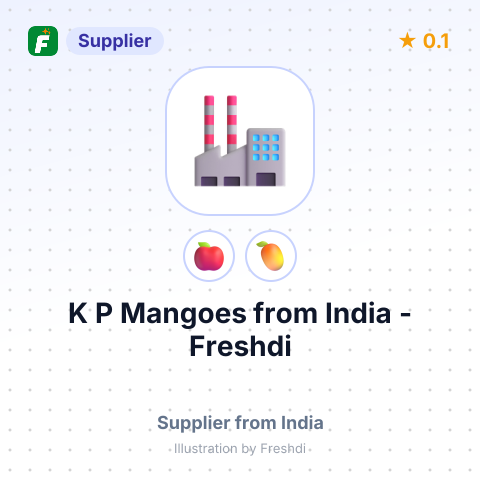K P Mangoes  – summary card, no photo uploaded yet