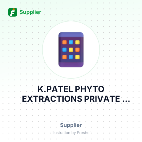 K.PATEL PHYTO EXTRACTIONS PRIVATE LIMITED – summary card, no photo uploaded yet