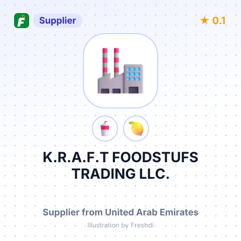 K.R.A.F.T FOODSTUFS TRADING LLC. – summary card, no photo uploaded yet