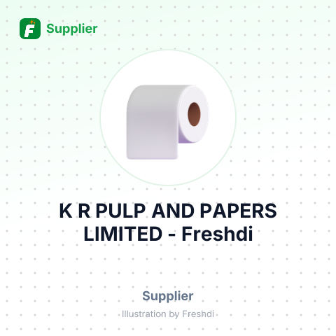 K R PULP AND PAPERS LIMITED – summary card, no photo uploaded yet