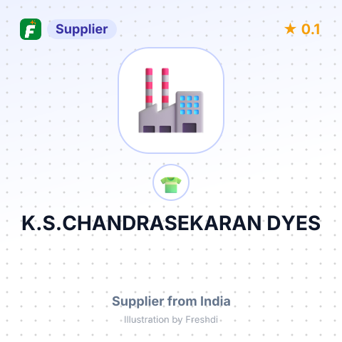 K.S.CHANDRASEKARAN DYES – summary card, no photo uploaded yet