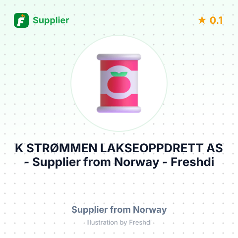 K STRØMMEN LAKSEOPPDRETT AS – summary card, no photo uploaded yet