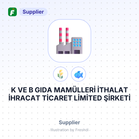 K VE B GIDA MAMÜLLERİ İTHALAT İHRACAT TİCARET LİMİTED ŞİRKETİ – summary card, no photo uploaded yet