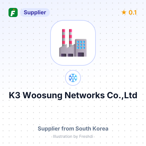 K3 Woosung Networks Co.,Ltd – summary card, no photo uploaded yet