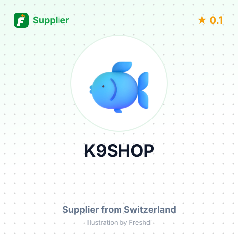K9SHOP – summary card, no photo uploaded yet