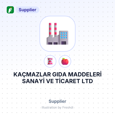 KAÇMAZLAR GIDA MADDELERİ SANAYİ VE TİCARET LTD – summary card, no photo uploaded yet