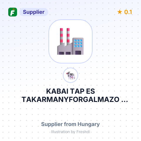 KABAI TAP ES TAKARMANYFORGALMAZO ZARTKORUEN MUKODO RESZVENYTARSASAG – summary card, no photo uploaded yet