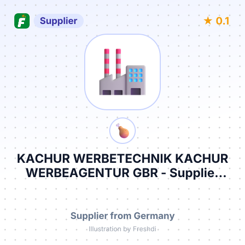 KACHUR WERBETECHNIK KACHUR WERBEAGENTUR GBR – summary card, no photo uploaded yet