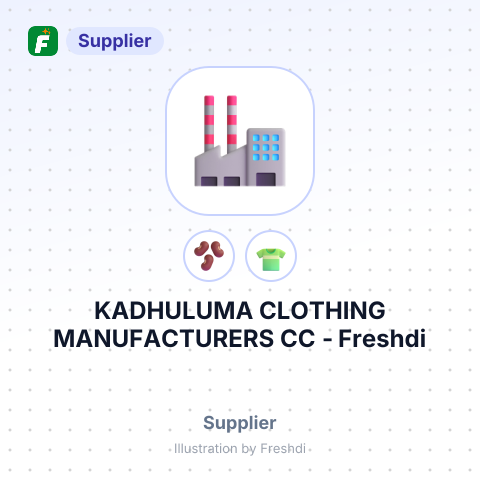 KADHULUMA CLOTHING MANUFACTURERS CC – summary card, no photo uploaded yet