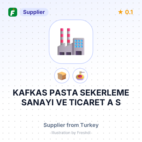 KAFKAS PASTA SEKERLEME SANAYI VE TICARET A S – summary card, no photo uploaded yet