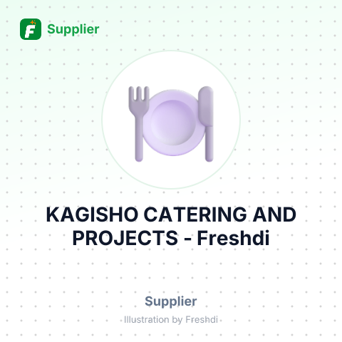 KAGISHO CATERING AND PROJECTS – summary card, no photo uploaded yet