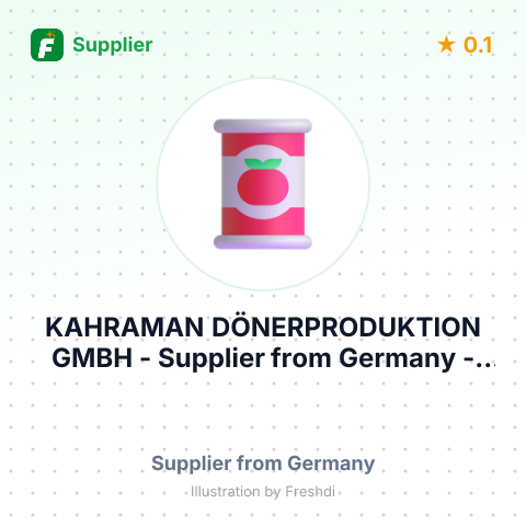 KAHRAMAN DÖNERPRODUKTION GMBH – summary card, no photo uploaded yet