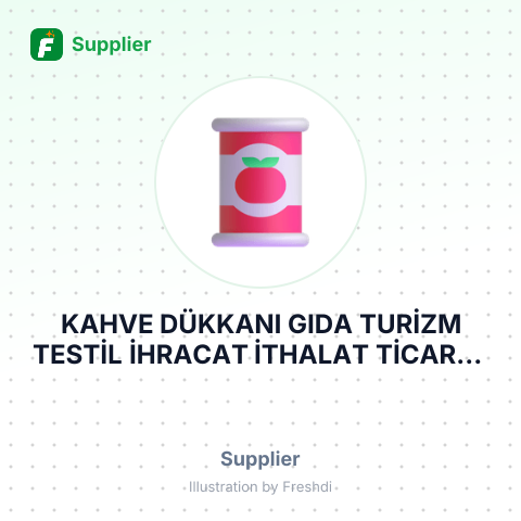 KAHVE DÜKKANI GIDA TURİZM TESTİL İHRACAT İTHALAT TİCARET VE SANAYİ LİMİTED ŞİRKETİ – summary card, no photo uploaded yet