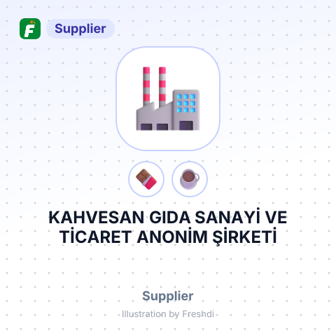KAHVESAN GIDA SANAYİ VE TİCARET ANONİM ŞİRKETİ – summary card, no photo uploaded yet