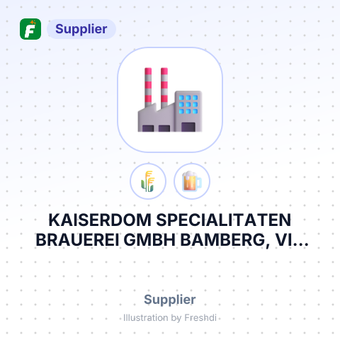 KAISERDOM SPECIALITATEN BRAUEREI GMBH BAMBERG, VIA CUSTOMS WAREHOUSE SIA ABX TERMINAL – summary card, no photo uploaded yet