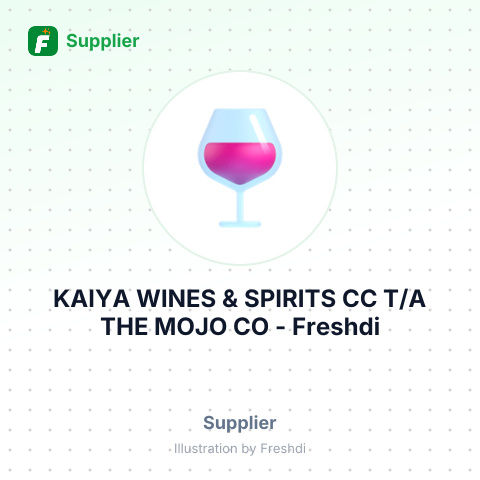 KAIYA WINES & SPIRITS CC T/A THE MOJO CO – summary card, no photo uploaded yet