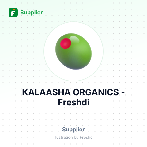KALAASHA ORGANICS – summary card, no photo uploaded yet