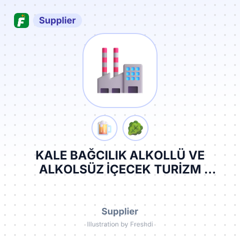 KALE BAĞCILIK ALKOLLÜ VE ALKOLSÜZ İÇECEK TURİZM SANAYİ VE TİCARETİ LİMİTED ŞİRKETİ – summary card, no photo uploaded yet