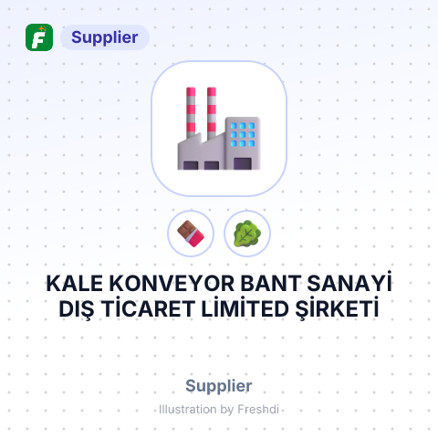 KALE KONVEYOR BANT SANAYİ DIŞ TİCARET LİMİTED ŞİRKETİ – summary card, no photo uploaded yet