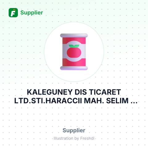 KALEGUNEY DIS TICARET LTD.STI.HARACCII MAH. SELIM – summary card, no photo uploaded yet