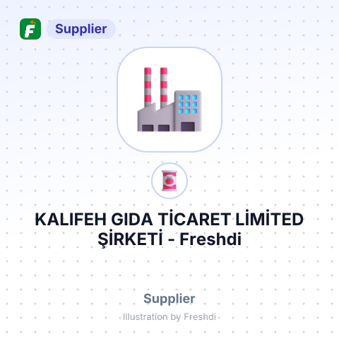 KALIFEH GIDA TİCARET LİMİTED ŞİRKETİ – summary card, no photo uploaded yet