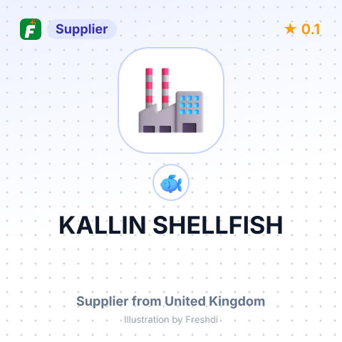 KALLIN SHELLFISH – summary card, no photo uploaded yet