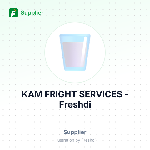 KAM FRIGHT SERVICES – summary card, no photo uploaded yet