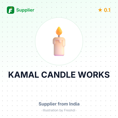 KAMAL CANDLE WORKS – summary card, no photo uploaded yet