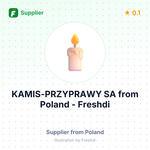 KAMIS-PRZYPRAWY SA – summary card, no photo uploaded yet