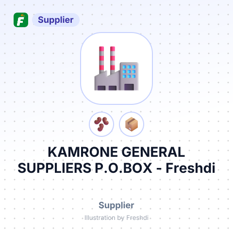 KAMRONE GENERAL SUPPLIERS P.O.BOX – summary card, no photo uploaded yet