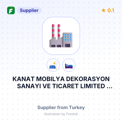 KANAT MOBILYA DEKORASYON SANAYI VE TICARET LIMITED SIRKETI – summary card, no photo uploaded yet