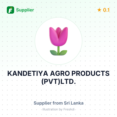 KANDETIYA AGRO PRODUCTS (PVT)LTD. – summary card, no photo uploaded yet
