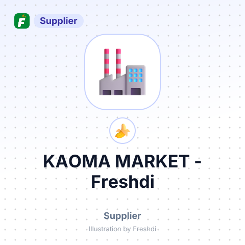 KAOMA MARKET – summary card, no photo uploaded yet