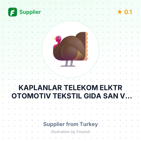 KAPLANLAR TELEKOM ELKTR OTOMOTIV TEKSTIL GIDA SAN VE TIC LTD S – summary card, no photo uploaded yet