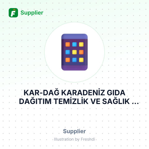KAR-DAĞ KARADENİZ GIDA DAĞITIM TEMİZLİK VE SAĞLIK ÜRÜNLERİ SANAYİ VE TİCARET ANONİM ŞİRKETİ – summary card, no photo uploaded yet