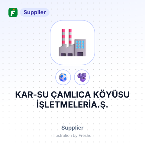 KAR-SU ÇAMLICA KÖYÜSU İŞLETMELERİA.Ş. – summary card, no photo uploaded yet