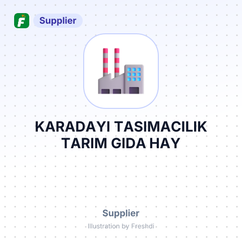 KARADAYI TASIMACILIK TARIM GIDA HAY – summary card, no photo uploaded yet