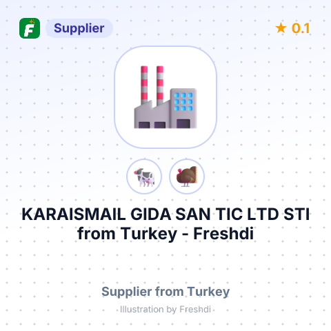 KARAISMAIL GIDA SAN TIC LTD STI – summary card, no photo uploaded yet