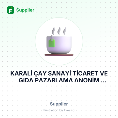 KARALİ ÇAY SANAYİ TİCARET VE GIDA PAZARLAMA ANONİM ŞİRKETİ – summary card, no photo uploaded yet