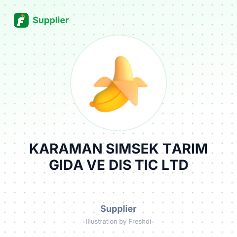 KARAMAN SIMSEK TARIM GIDA VE DIS TIC LTD – summary card, no photo uploaded yet