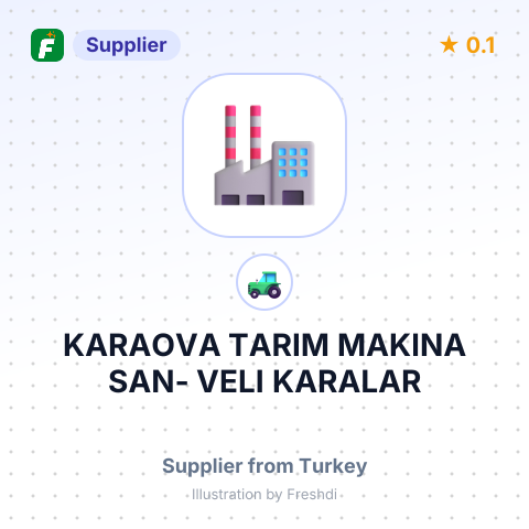 KARAOVA TARIM MAKINA SAN- VELI KARALAR – summary card, no photo uploaded yet