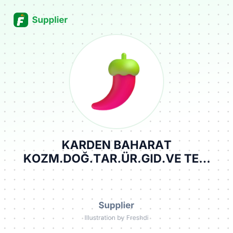 KARDEN BAHARAT KOZM.DOĞ.TAR.ÜR.GID.VE TEM MLZ.İM.SAN.TİC. LTD – summary card, no photo uploaded yet